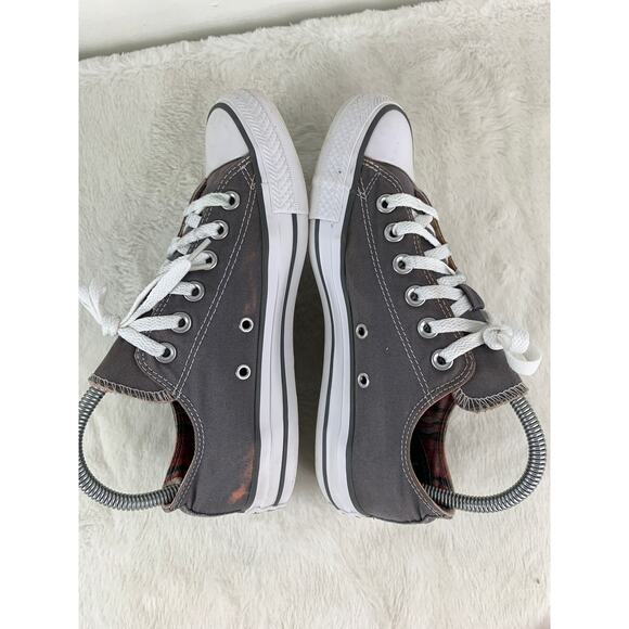 Converse All Star Gray Double Tongue Shoes Women’s Size 7 552637F - Picture 4 of 8